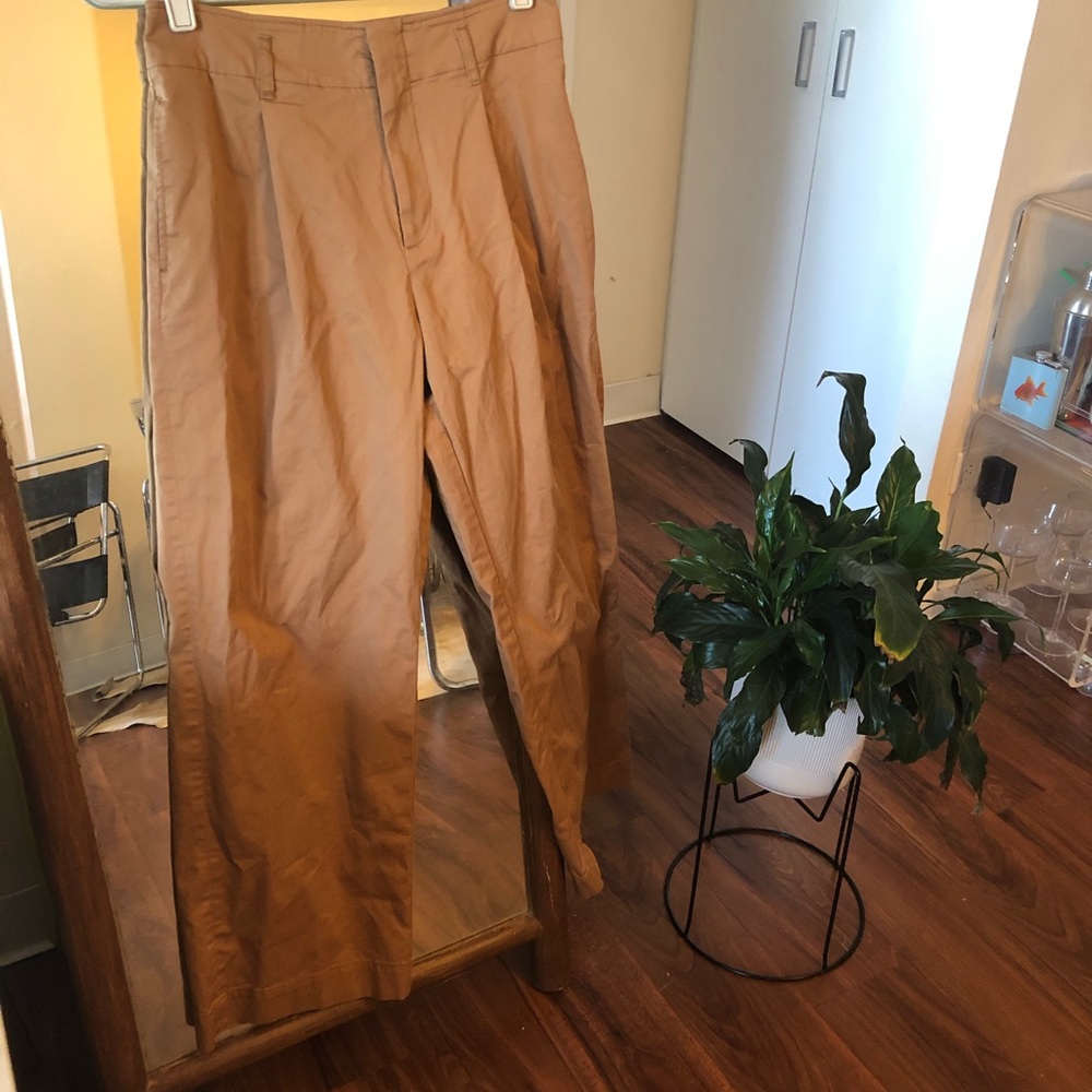 Uniqlo cropped cotton twill pants